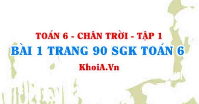 Bài 1 trang 90 SGK Toán 6 Tập 1 Chân trời sáng tạo